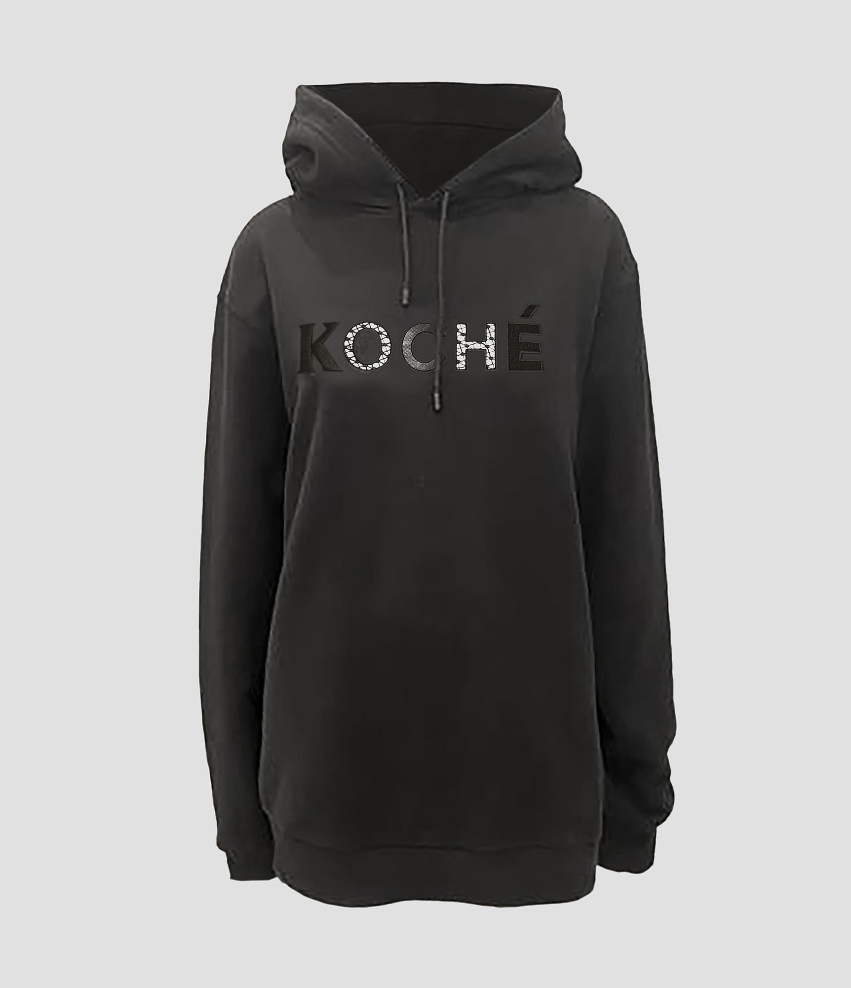 Embroidery Logo Hoodie Black-SK3GU0016S25566900 – STAFF INTERNATIONAL SPA /  KOCHÉ ONLINE STORE