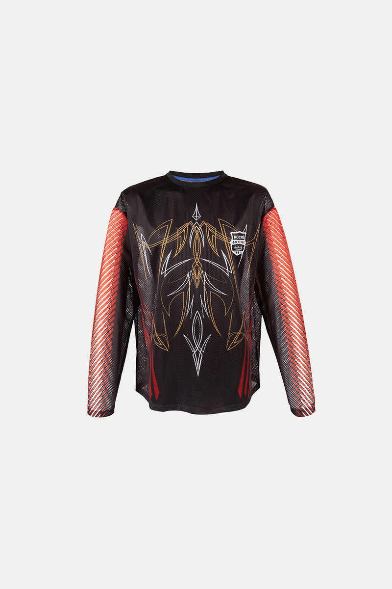KOCHÉ X VON DUTCH BLACK LONG SLEEVE T-SHIRT