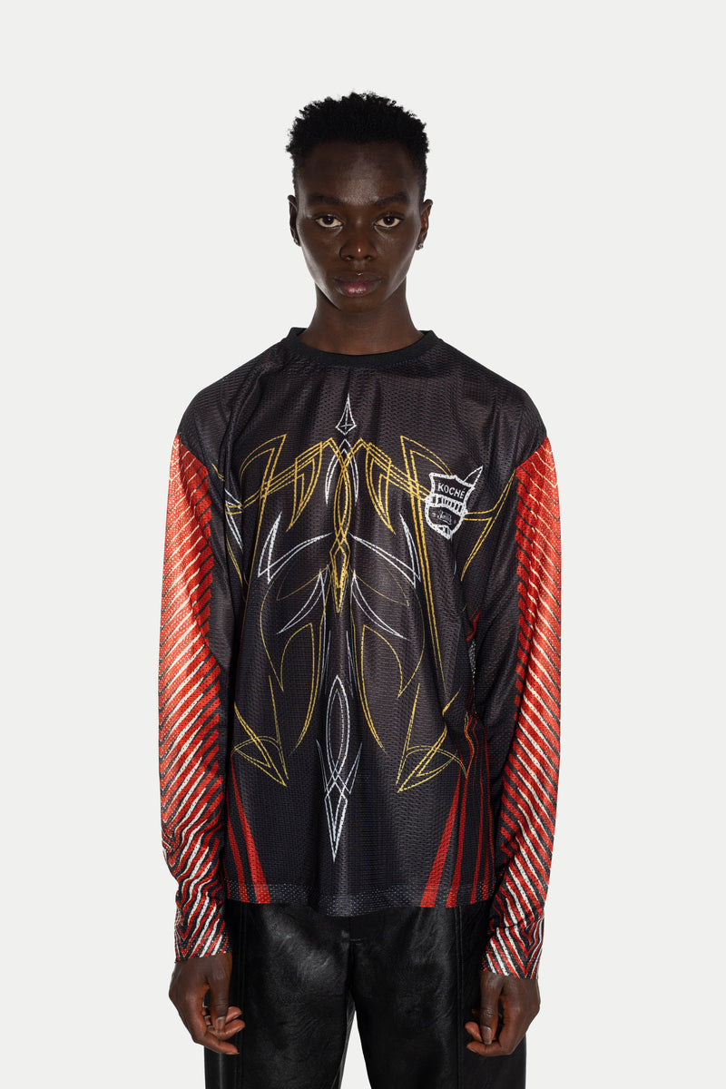 KOCHÉ X VON DUTCH BLACK LONG SLEEVE T-SHIRT