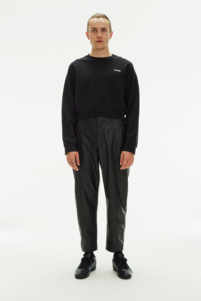 CROPPED LOGO SWEATSHIRT