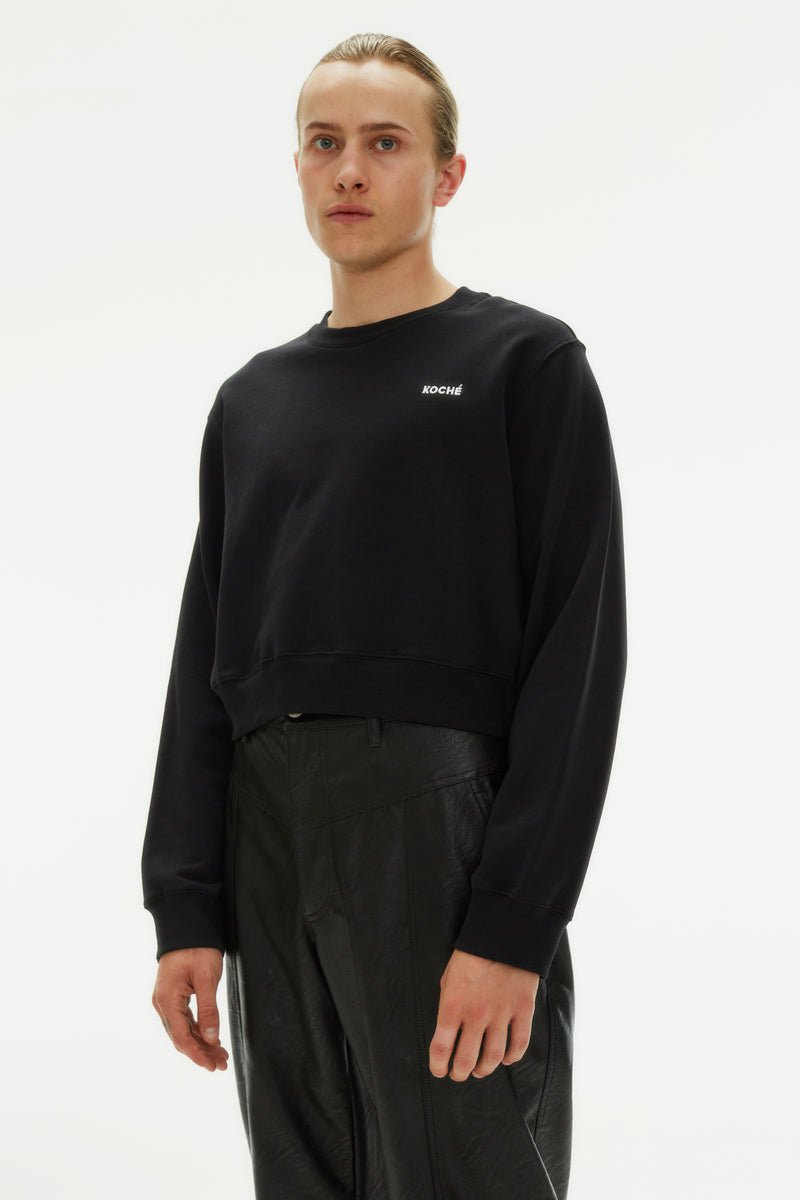 CROPPED LOGO SWEATSHIRT