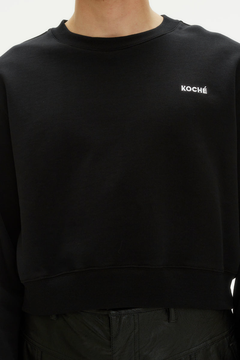CROPPED LOGO SWEATSHIRT