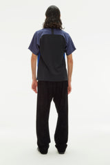 HERALDIC FLAMES FOOTBALL BLACK T-SHIRT