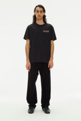 HERALDIC FLAMES LOGO BLACK T-SHIRT