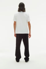 HERALDIC FLAMES LOGO WHITE T-SHIRT