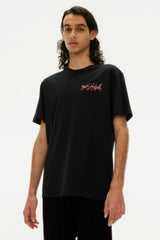 HERALDIC FLAMES LOGO BLACK T-SHIRT