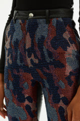 JACQUARD CAMOUFLAGE TROUSERS