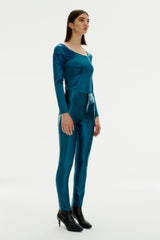 SATIN SKINNY TROUSERS