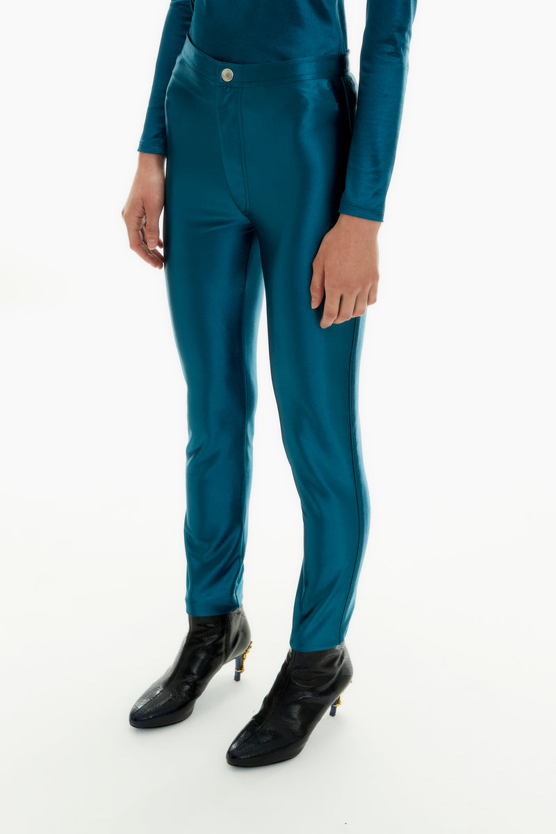 SATIN SKINNY TROUSERS