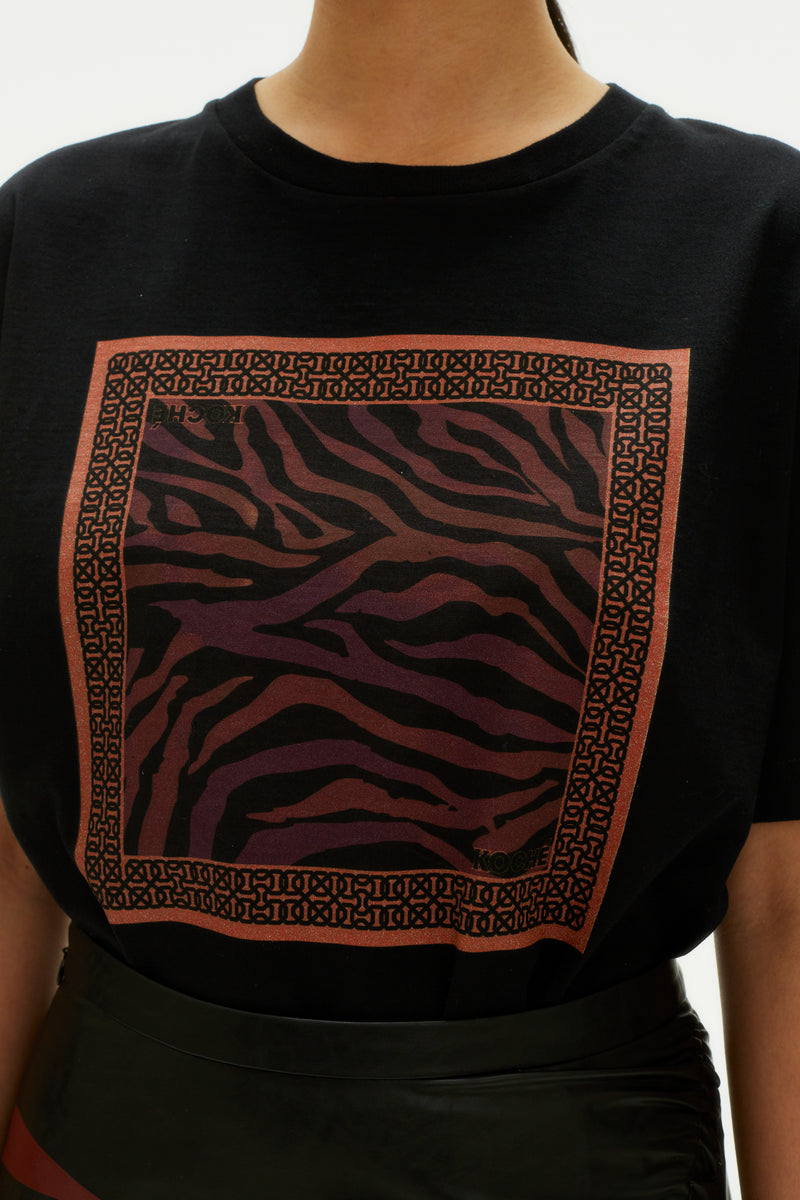 TIGER PRINT T-SHIRT