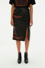VEGAN LEATHER SKIRT