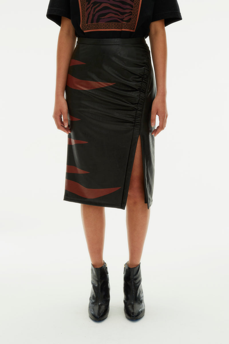 VEGAN LEATHER SKIRT
