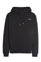 PRINTED SLEEVES BLACK HOODIE