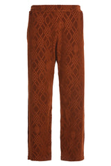 STRAIGHT MONOGRAM TRACK RUST PANTS