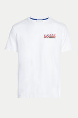 HERALDIC FLAMES LOGO WHITE T-SHIRT
