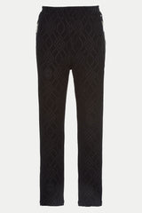 MONOGRAM TRACK BLACK TROUSERS