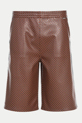 VEGAN LEATHER RELAXED SHORTS