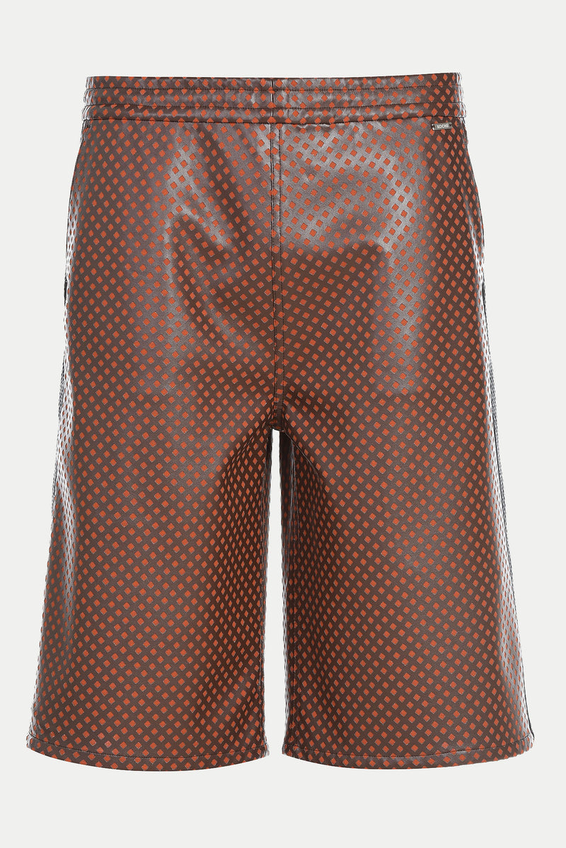 VEGAN LEATHER RELAXED SHORTS