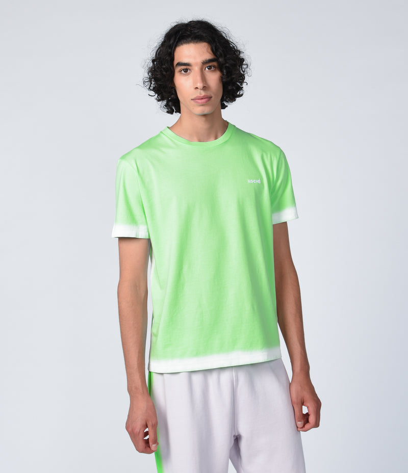 GREEN SPRAYED T-SHIRT