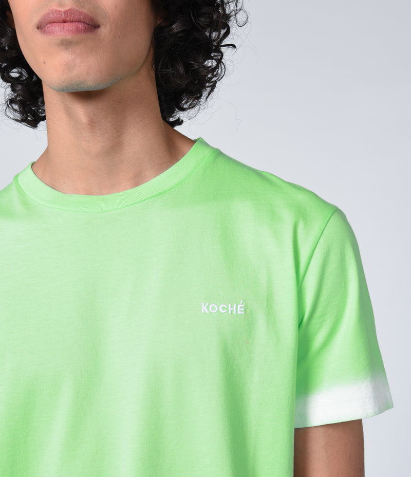GREEN SPRAYED T-SHIRT