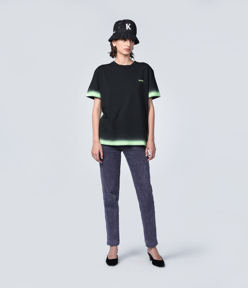 BLACK SPRAYED T-SHIRT