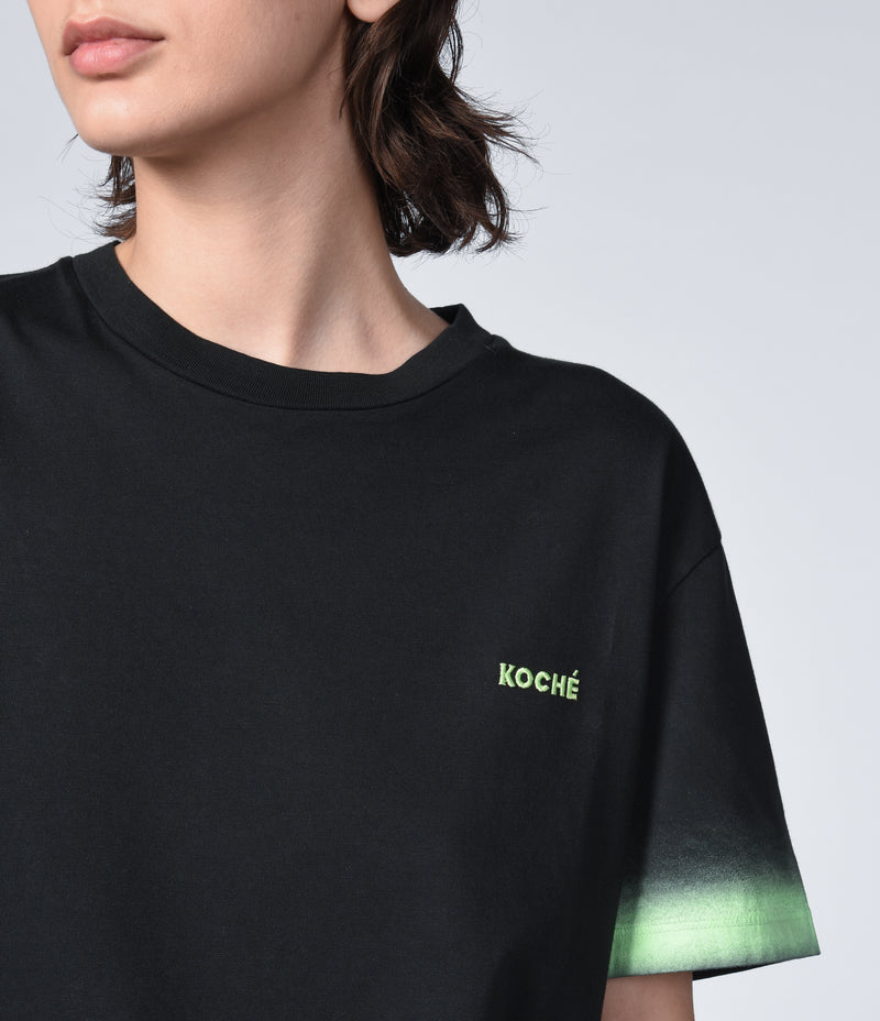 BLACK SPRAYED T-SHIRT