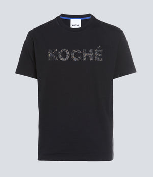 BLACK STUDS LOGO T-SHIRT
