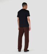 EMBOIDERED BLACK ORGANIC COTTON T-SHIRT