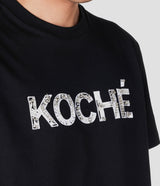 EMBOIDERED BLACK ORGANIC COTTON T-SHIRT