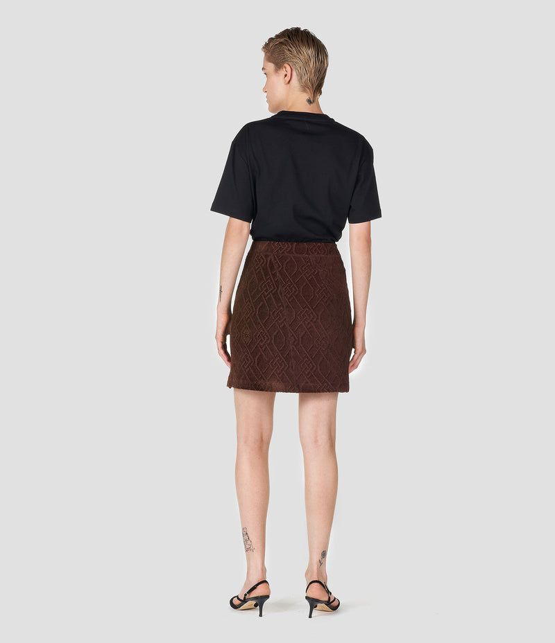 EMBOIDERED BLACK ORGANIC COTTON T-SHIRT
