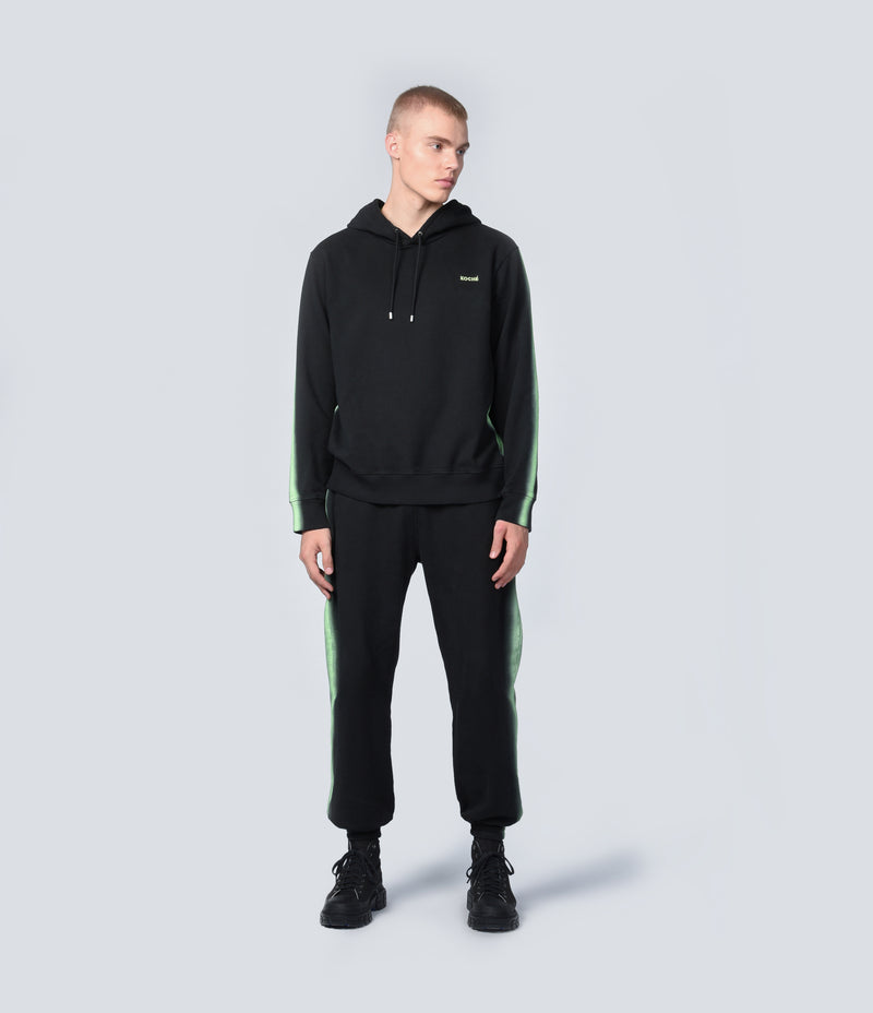 BLACK SPRAYED HOODIE