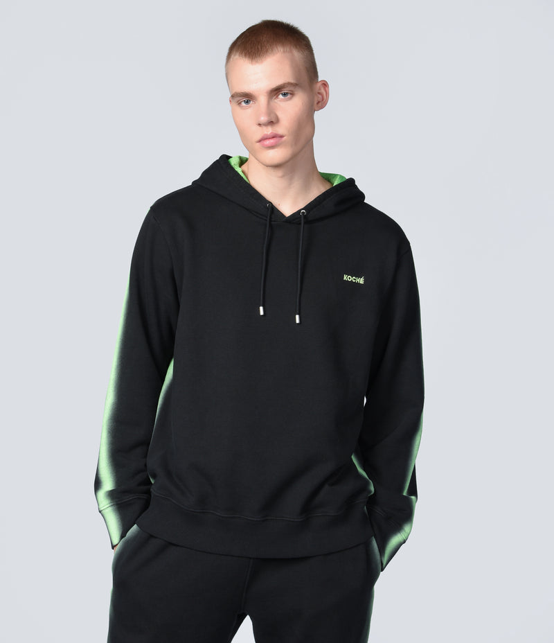 BLACK SPRAYED HOODIE