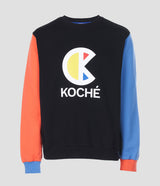 COLOR-BLOCK CREWNECK SWEATSHIRT