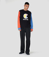 COLOR-BLOCK CREWNECK SWEATSHIRT