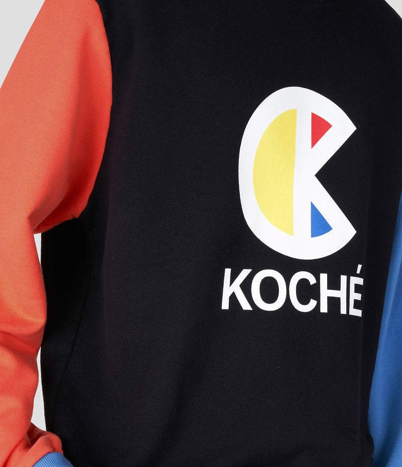 COLOR-BLOCK CREWNECK SWEATSHIRT