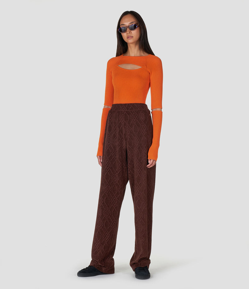 ORANGE KNIT TOP