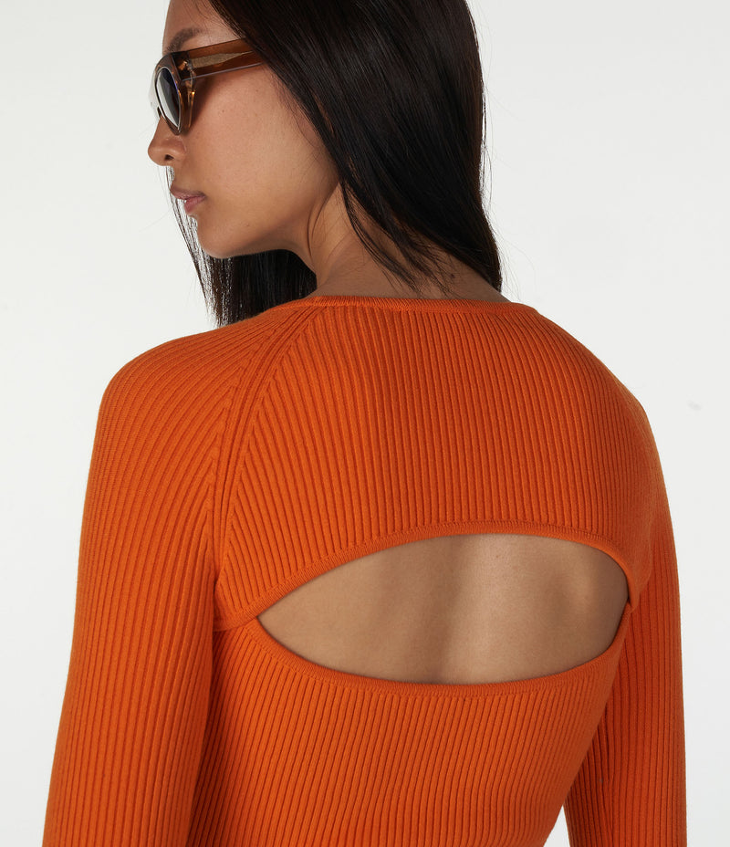 ORANGE KNIT TOP