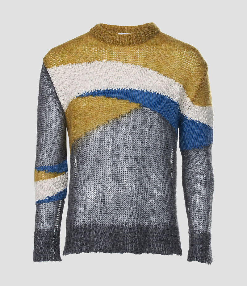 MOHAIR AND COTTON BLEND KNIT