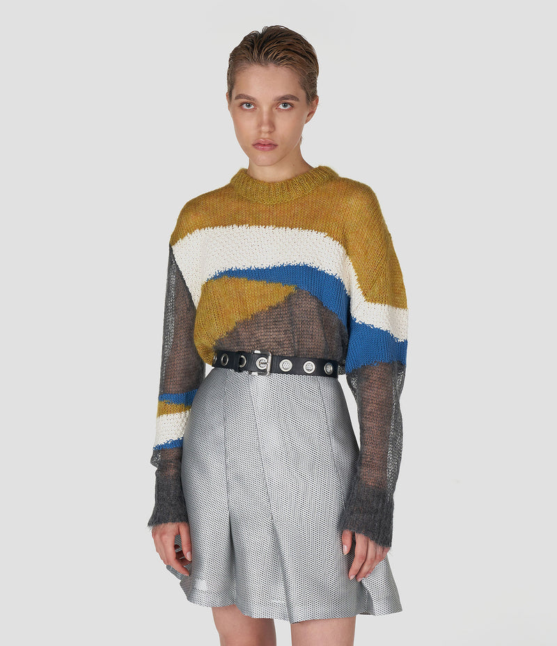 MOHAIR AND COTTON BLEND KNIT