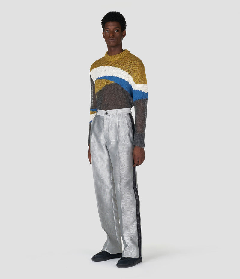 MOHAIR AND COTTON BLEND KNIT