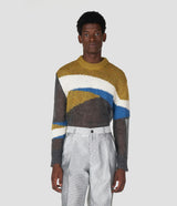 MOHAIR AND COTTON BLEND KNIT