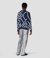 BLUE LOGO SWEATER