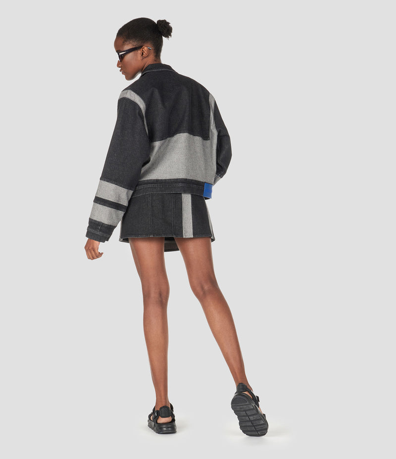 DENIM PATCHWORK JACKET
