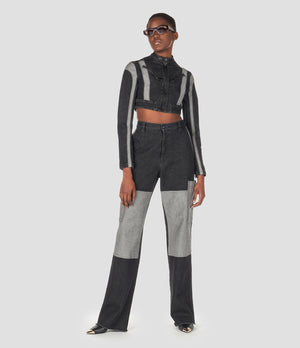 CROPPED BIKER JACKET