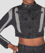 CROPPED BIKER JACKET