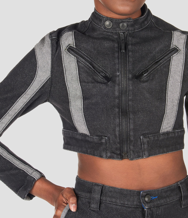 CROPPED BIKER JACKET