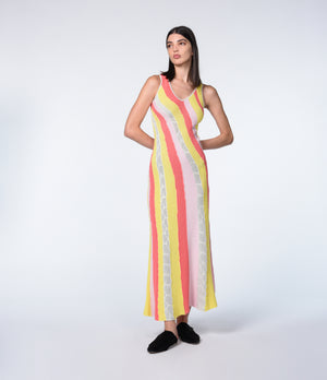 INTARSIA DRESS