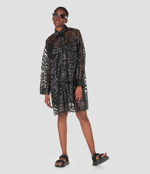 Organza Shirt Dress-SK3CT0100S60438900F