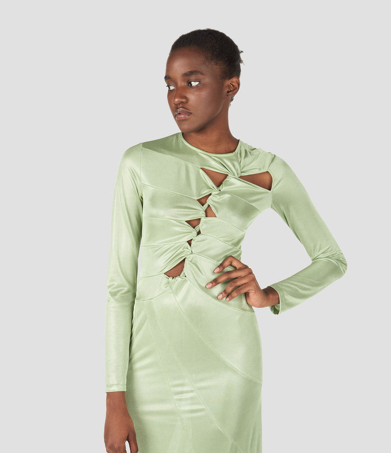 LONG SLEEVES LONG DRESS