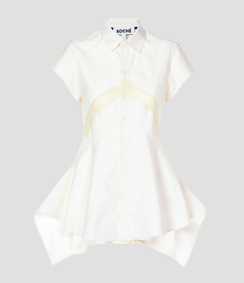 SHORT SLEEVES OXFORD COTTON SHIRT